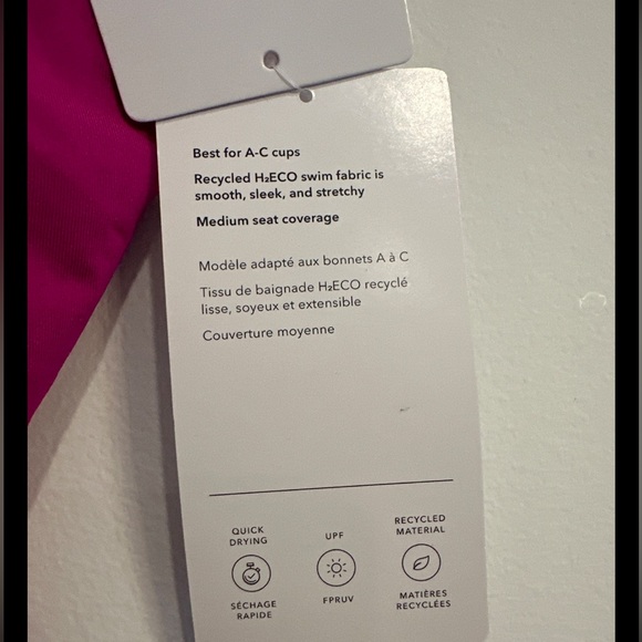 NWT Athleta Seychelles Magenta Pink One Piece Swimsuit Size Medium - Picture 9 of 15